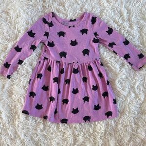 Cat & jack, Cat print cotton dress, 3t